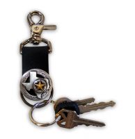 Texas Leather Keychain
