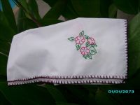 Tea towel  embroidered by hand