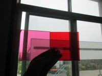 red color Laminated glass