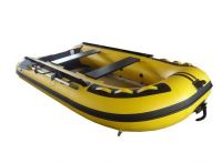 Four Person Inflatable Sport Boat 3.2m Aluminum Floor PVC Foldable Boat Outboard Motor