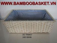 BAMBOO BASKET (with textile)
