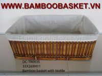 BAMBOO BASKET (with textile no2)