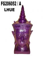 FIBERGLASS BUDDHA HEAD FLOOR LAMP