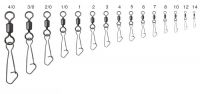 Rolling Swivel With Hooked Snap