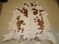 COW SKIN HIDE HAIRON CARPET RUG FUR NATURAL GENUINE REAL LEATHER