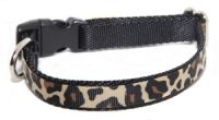 Dog Collar - 1/2 inch wide Leopard Print