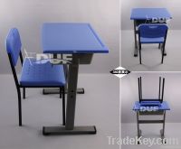 PE/PP Lecture Hall Chair with Desk Fixed Student School Chair and Desk