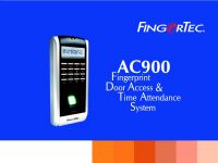 AC 900 Fingerprint Based Time Attendance and Access Control System