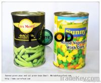 canned peas and carrots