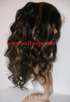 silk top cap Human Hair Full Lace Wig