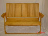 Hand made wooden bench