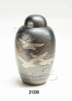 Bird Going Home Brass Urns