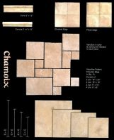 Chamoix Travertine 18x18 h/f