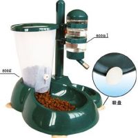 Hanging Drinking Bottle with Food Feeder & Bowls