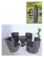 outdoor leisure set-rattan vase chair902
