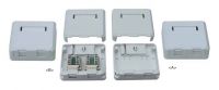 Manufacturer of Cat5e RJ45 8P8C two ports surface mount box,dual port, with shutter