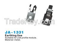 Earth Clip 1 Pair  for LSA Profile Module (Earth Bar) ,earthing line metal