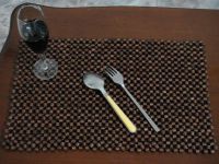 wood/bamboo beaded placemats