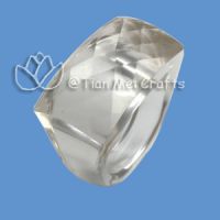 Clear Quartz Facet Ring - JW0163