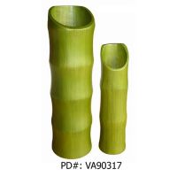 spun bamboo vase