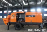 Trailer mounted concrete pump with diesel engine (HBT80.16.161RSB)