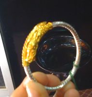 gold and silver bangle