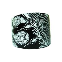 Hand Painted Wooden Bangle Paisley Design