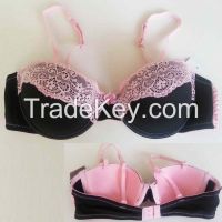 Women's Half Bra with Contrast Lace