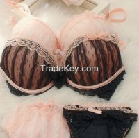 Gorgeous Lace Bra With Panty Set /Small order with own logo are welcomed.