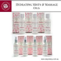hydrating mists and massage oils 
