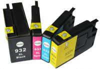 HP932BK, HP933 C/M/Y ink cartridge compatible for HP 6100/6700/6600 printer