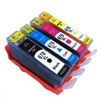 Compatible HP670 BK/C/M/Y ink cartridge for hp 4615 4625 5525 printer