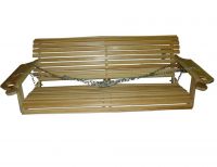 Cypress Porch Swing with Cup Holders