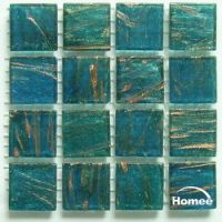 Homee Glass mosaic tile, Gold line Series(G05)