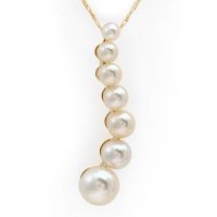 PEARL/10K GOLD NECKLACE