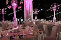Shanghai acrylic led table centerpieces for wedding party commercial use