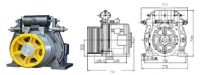 260GF PM Gearless motor machine for lifts / elevators