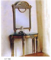 corner table and mirror