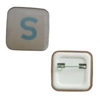 Button badge-square shape