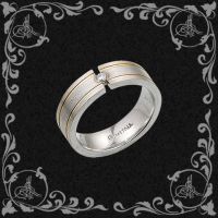 Sterling Silver Wedding Ring with Zirconia