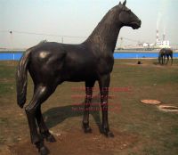 bronze horse, bronze war horse