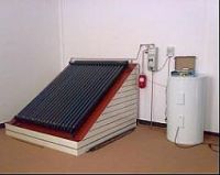 split flat plate solar water heater