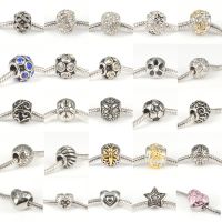 Stylish 316L Stainless Steel Spacer Charms Beads Fit European Bracelets Women's DIY Jewelry Makings