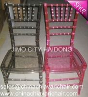 Clear Smoky-gray & Pink Colour Sillas Tiffany/ Resin Chivari/ Chivary/ Chiavari Chair