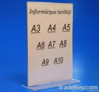 Premium Acrylic info holder T shape