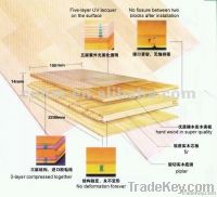 3-layer Engineered Wooden Flooring / Parquet, Oak, Maple, Walnut...