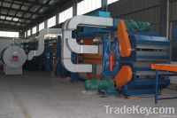 Continuous production line of rigid PU sandwich air duct panel