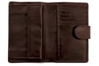 Leather wallets, purses