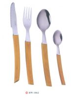 Cutlery Set Wooden Texture Handle