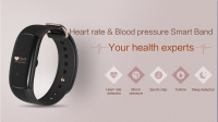 Fashion latest design H5 heartrate monitoring smart bracelet with waterproof IP67 and TPU strap